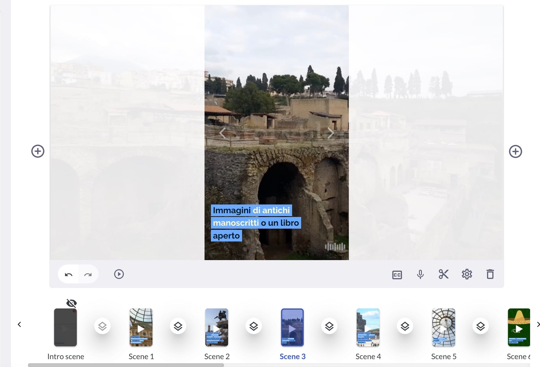Screenshot di Pictory